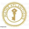 Badge / Macaron GLNF – Grande tenue provinciale – Grand Trésorier – Maine Atlantique – Brodé main